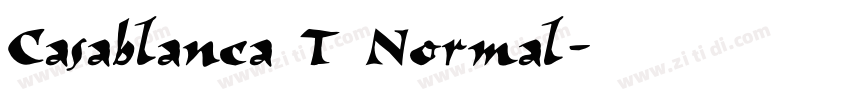 Casablanca T Normal字体转换